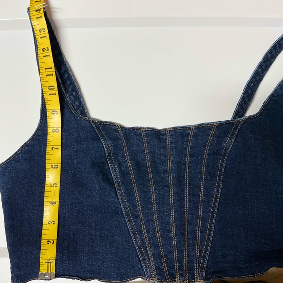Denim Corset Top - Picture 3 of 5